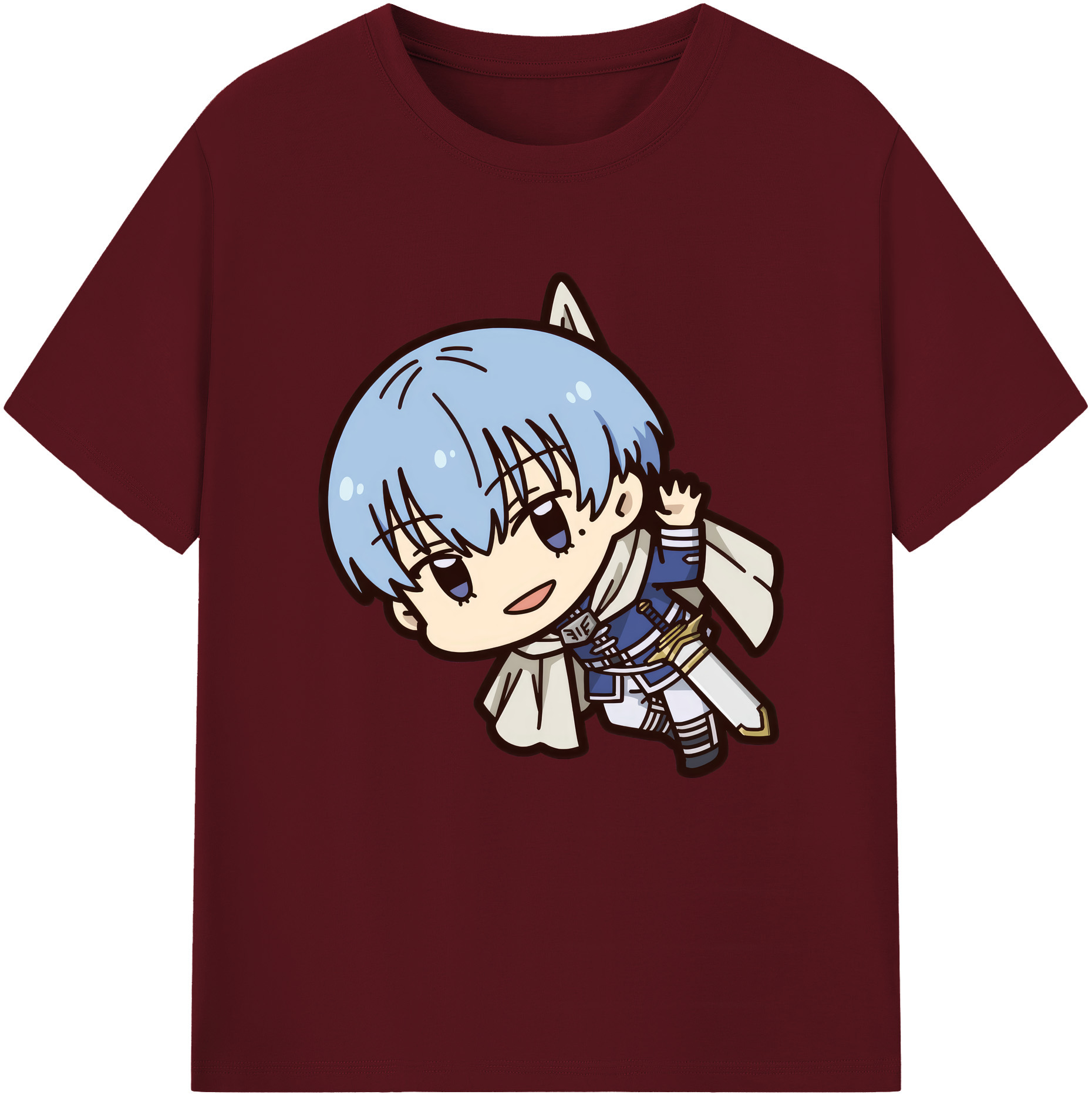 （画像用） 葬送のフリーレン Frieren 綿100％半袖Tシャツ（フロントプリント）